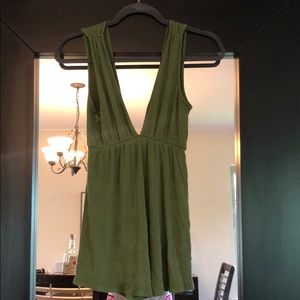 Urban outfitters olive green romper